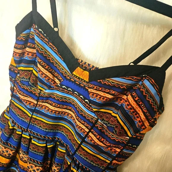 Band of Gypsies Geo Print Mini Dress (Rare) - Picture 3 of 8